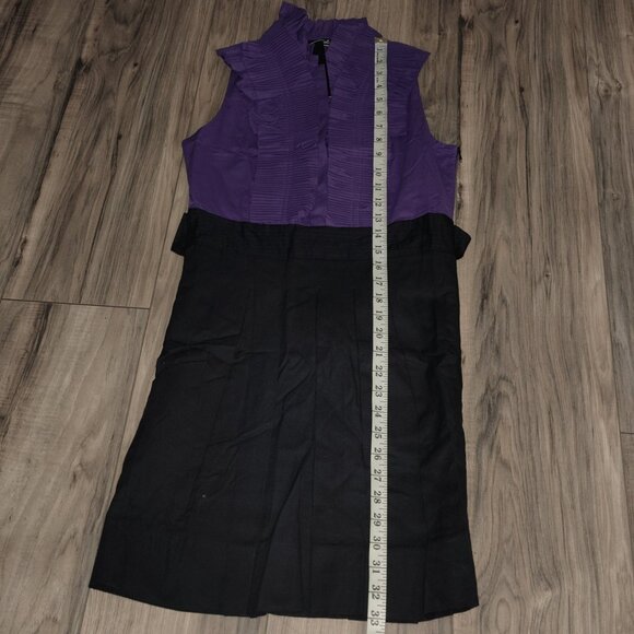 Rachael G. Black and Purple Sleeveless Summer Dress, Size S and M - Picture 4 of 12